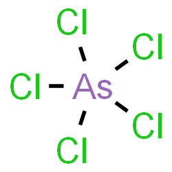 ChemSpider 2D Image | Pentachloroarsorane | AsCl5