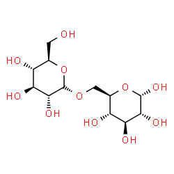 ChemSpider 2D Image | 6-O-beta-D-Glucopyranosyl-alpha-D-glucopyranose | C12H22O11