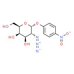 ChemSpider 2D Image | 4-Nitrophenyl 2-azido-2-deoxy-alpha-D-galactopyranoside | C12H14N4O7