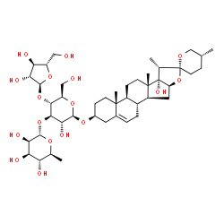 ChemSpider 2D Image | Chonglou Saponin II | C44H70O17
