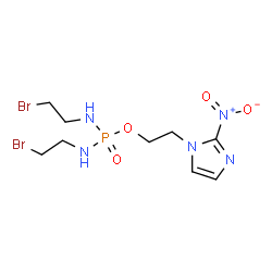 ChemSpider 2D Image | 2-(2-Nitro-1H-imidazol-1-yl)ethyl N,N'-bis(2-bromoethyl)phosphorodiamidate | C9H16Br2N5O4P