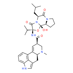 ChemSpider 2D Image | (5'alpha,8alpha)-12'-Hydroxy-5'-isobutyl-2'-isopropyl-3',6',18-trioxoergotaman | C32H41N5O5