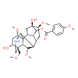 ChemSpider 2D Image | 8-O-Ethylyunaconitine | C31H43NO9
