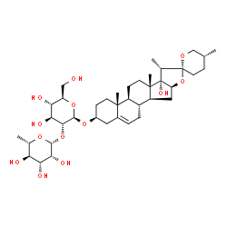 ChemSpider 2D Image | Polyphyllin VI | C39H62O13