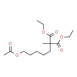 ChemSpider 2D Image | Diethyl (5-acetoxypentyl)(methyl)malonate | C15H26O6