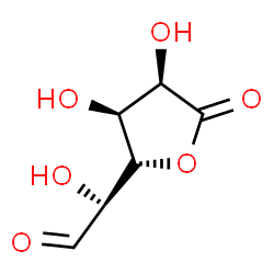 ChemSpider 2D Image | [(2S,3S,4R)-3,4-Dihydroxy-5-oxotetrahydro-2-furanyl](hydroxy)acetaldehyde | C6H8O6