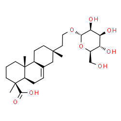 ChemSpider 2D Image | 16-alpha-D-mannopyranosyloxyisopimar-7-en-19-oic acid | C26H42O8
