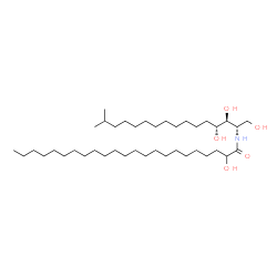 ChemSpider 2D Image | N-(2-hydroxytricosanoyl)-4-hydroxy-15-methylhexadecasphinganine | C40H81NO5
