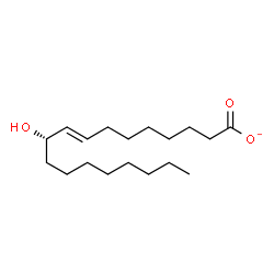 ChemSpider 2D Image | (8E,10S)-10-Hydroxy-8-octadecenoate | C18H33O3
