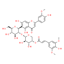 ChemSpider 2D Image | 2''-O-(4-sinapoylarabinosyl)isoscoparin | C38H40O19