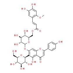 ChemSpider 2D Image | 7-O-[6-(6-methoxycaffeoyl)glucosyl]isovitexin | C37H38O19