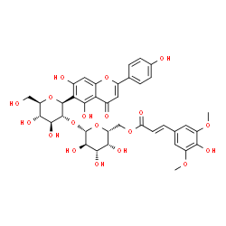 ChemSpider 2D Image | 2''-O-(6-sinapoylglucosyl)isovitexin | C38H40O19