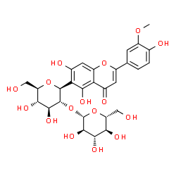 ChemSpider 2D Image | 2''-O-beta-D-glucosylisoscoparin | C28H32O16