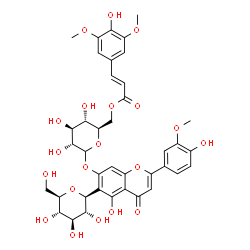 ChemSpider 2D Image | 7-O-(6-sinapoylglucosyl)isoscoparin | C39H42O20