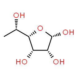 ChemSpider 2D Image | beta-L-rhamnofuranose | C6H12O5