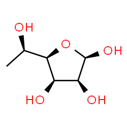 ChemSpider 2D Image | beta-D-rhamnofuranose | C6H12O5