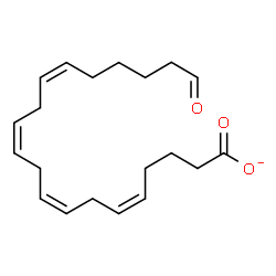 ChemSpider 2D Image | (5Z,8Z,11Z,14Z)-20-Oxo-5,8,11,14-icosatetraenoate | C20H29O3