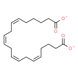 ChemSpider 2D Image | (5Z,8Z,11Z,14Z)-5,8,11,14-Icosatetraenedioate | C20H28O4