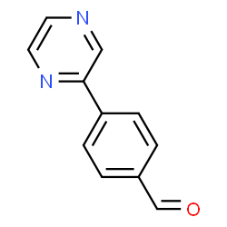 ChemSpider 2D Image | 4-(2-Pyrazinyl)benzaldehyde | C11H8N2O