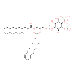 ChemSpider 2D Image | 1-stearoyl-2-oleoyl-sn-glycero-3-phospho-1D-myo-inositol 4,5-biphosphate | C45H87O19P3