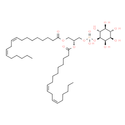 ChemSpider 2D Image | 1,2-dilinoleoyl-sn-glycero-3-phospho-1D-myo-inositol | C45H79O13P