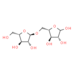 ChemSpider 2D Image | 5-O-alpha-L-Arabinofuranosyl-L-arabinofuranose | C10H18O9
