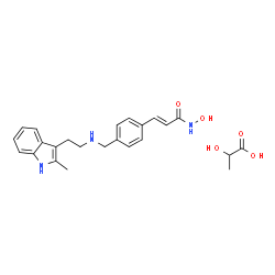 ChemSpider 2D Image | PANOBINOSTAT LACTATE | C24H29N3O5