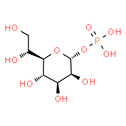ChemSpider 2D Image | (5R)-5-[(1R)-1,2-Dihydroxyethyl]-1-O-phosphono-alpha-D-lyxopyranose | C7H15O10P