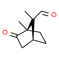 ChemSpider 2D Image | (1R,4S)-1,7-Dimethyl-2-oxobicyclo[2.2.1]heptane-7-carbaldehyde | C10H14O2