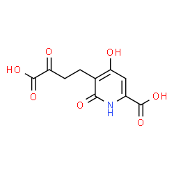 ChemSpider 2D Image | 5-(3'-carboxy-3'-oxopropyl) -4,6-dihydroxypicolinate | C10H9NO7