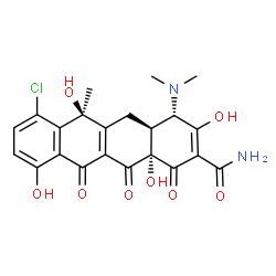 ChemSpider 2D Image | 5a,11a-Dehydrochlortetracycline | C22H21ClN2O8