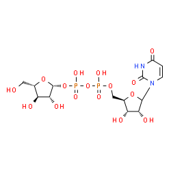 ChemSpider 2D Image | UDP-L-arabinofuranose | C14H22N2O16P2