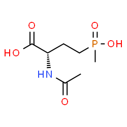 ChemSpider 2D Image | N-acetyl-L-phosphinothricin | C7H14NO5P