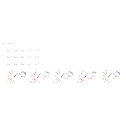 ChemSpider 2D Image | Sodium [1-hydroxy-1-(hydroxyphosphinato)-2-(1H-imidazol-1-yl)ethyl]phosphonate hydrate (15:5:2) | C25H39N10Na15O37P10