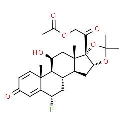 ChemSpider 2D Image | Flunisolide 21-acetate | C26H33FO7