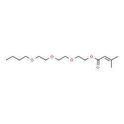 ChemSpider 2D Image | 2-[2-(2-Butoxyethoxy)ethoxy]ethyl 3-methyl-2-butenoate | C15H28O5