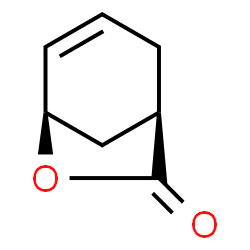 ChemSpider 2D Image | (1R,5R)-6-Oxabicyclo[3.2.1]oct-3-en-7-one | C7H8O2