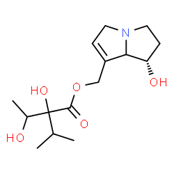 ChemSpider 2D Image | [(1S)-1-Hydroxy-2,3,5,7a-tetrahydro-1H-pyrrolizin-7-yl]methyl 2,3-dihydroxy-2-isopropylbutanoate | C15H25NO5