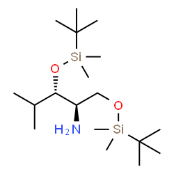 ChemSpider 2D Image | (5S,6R)-5-Isopropyl-2,2,3,3,9,9,10,10-octamethyl-4,8-dioxa-3,9-disilaundecan-6-amine | C18H43NO2Si2