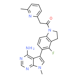 ChemSpider 2D Image | GSK2656157 | C23H21FN6O