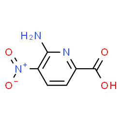 ChemSpider 2D Image | 6-Amino-5-nitro-2-pyridinecarboxylic acid | C6H5N3O4