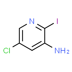 ChemSpider 2D Image | 5-Chloro-2-iodo-3-pyridinamine | C5H4ClIN2