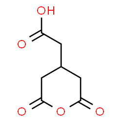 ChemSpider 2D Image | (2,6-Dioxotetrahydro-2H-pyran-4-yl)acetic acid | C7H8O5