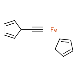 ChemSpider 2D Image | 1,3-Cyclopentadiene, compd. with 5-ethynyl-1,3-cyclopentadiene, iron salt (1:1:1) | C12H12Fe