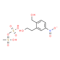 ChemSpider 2D Image | 2-[2-(Hydroxymethyl)-5-nitrophenyl]ethanol methanesulfonate (1:2) | C11H19NO10S2