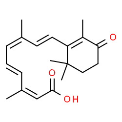 ChemSpider 2D Image | (9cis,13cis)-4-Oxoretinoic acid | C20H26O3