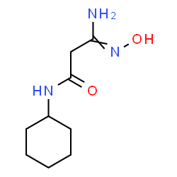 ChemSpider 2D Image | 3-Amino-N-cyclohexyl-3-(hydroxyimino)propanamide | C9H17N3O2