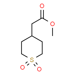ChemSpider 2D Image | Methyl (1,1-dioxidotetrahydro-2H-thiopyran-4-yl)acetate | C8H14O4S