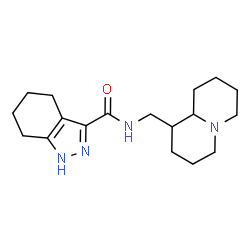 ChemSpider 2D Image | N-(Octahydro-2H-quinolizin-1-ylmethyl)-4,5,6,7-tetrahydro-1H-indazole-3-carboxamide | C18H28N4O