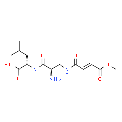 ChemSpider 2D Image | 3-{[(2E)-4-Methoxy-4-oxo-2-butenoyl]amino}-L-alanyl-L-leucine | C14H23N3O6